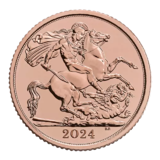 Mezza Sterlina d'oro Carlo III 2024